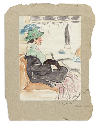 MAUD HUNT SQUIRE (1873-1954) Two watercolors.